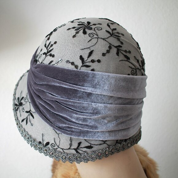 1920s Vintage Style Wide Brim Hat main image 4